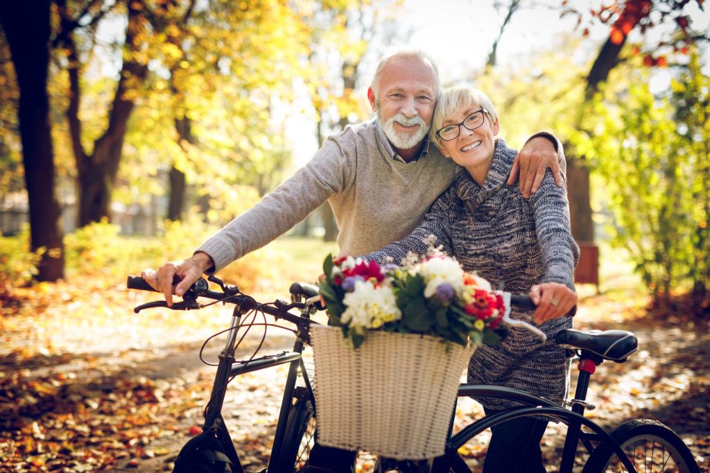 Clermont Park Senior Living Community in Denver, CO - smilingresidentswithbikes 2000