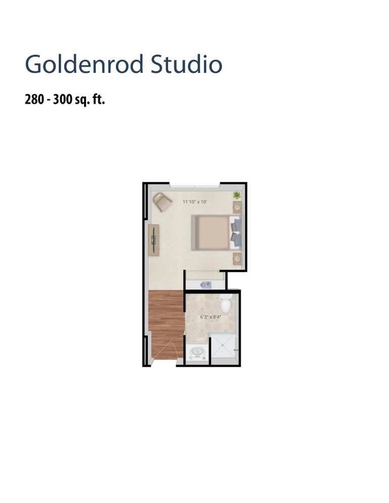 Goldenrod Studio Floor Plan