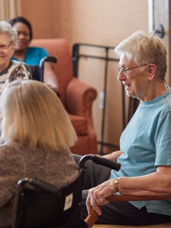 Clermont Park Senior Living Community in Denver, CO - older adults during exercise class